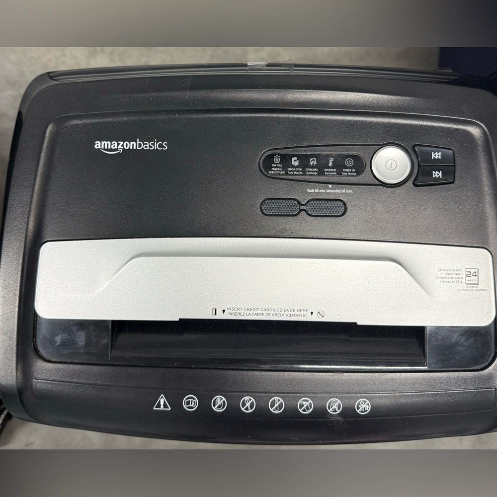 Black and Silver Shredder